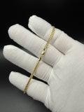 8.5" 14k Yellow Gold Franco 2.5mm 8.26g