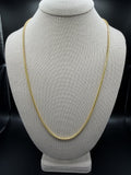 24" 14k Yellow Gold Franco 2.5mm 22.74g