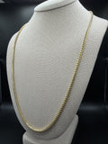 26" 14k Yellow Gold Franco 3mm 34.4g