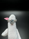 Size 7 14k White Gold 2.8ctw Lab Diamond Engagement Set 2ct F VVS2 Round Center & .8ctw E VVS2 Lab Diamonds on Band EGL Certified 5.2g