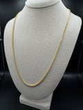 24" 14k Yellow Gold Franco 2.5mm 22.74g