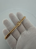 Custom 8" 18K Yellow Gold Handmade Cuban Link Bracelet 6mm 29.44g — Remaining Balance (Sergio Pineda, Order #2675)