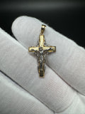 1.25" 14k Yellow Gold Star of David 5mm Bail 1.84g