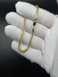 7.5" 14k Yellow Gold Franco 3mm 9.7g