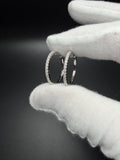20mm Silver Moissanite Hoops 3.7g