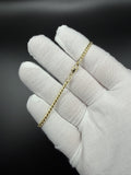 7.5" 14k Yellow Gold Franco 2.5mm 5.95g