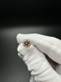 Size 7 14k White Gold .51ct Fancy Intense Pink VS1 Round Lab Diamond Center & .35ctw E VVS2 Lab Diamonds on Band EGL Certified 2.1g
