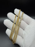 22" 14k Yellow Gold Foxtail Franco 3.5mm 14.0g