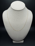 20" 14k Yellow Gold Herme$ Link 1mm 1.5g
