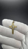 1.25" 14k Yellow Gold St Benedict Cross 4.4mm Bail 1.74g