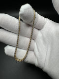 7.5" Gold over Silver 5ctw VS/VVS Lab Diamond Tennis Bracelet 3mm 6.6g