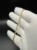 8.5" 14k Yellow Gold Franco 2.5mm 8.26g