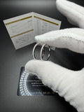 20mm Silver Moissanite Hoops 3.7g