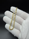 7.5" 14k Yellow Gold Franco 2.5mm 7.50g