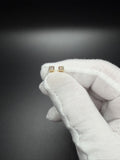 10k Yellow Gold est 1/3ctw Natural Diamond Studs .76g