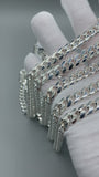 10mm Silver Miami Cuban Link Chain with box lock clasp
