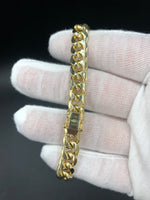 7.5” Miami Cuban Bracelet 9.25mm 10k Yellow Gold