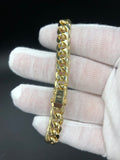 7.5” Miami Cuban Bracelet 9.25mm 10k Yellow Gold