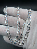 22” Italian Silver Figaro Chain 7mm