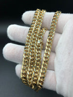 24” Miami Cuban 6.8mm 10k Yellow Gold box lock