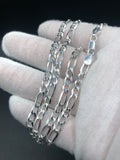 20” Silver Figaro Chain 5mm Italian Made