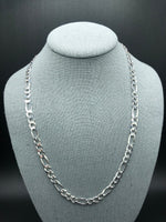 22” Italian Silver Figaro Chain 7mm