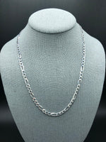 20” Silver Figaro Chain 5mm Italian Made