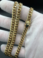 24” Miami Cuban 6.8mm 10k Yellow Gold box lock