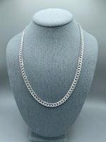 7mm Silver Miami Cuban Link Chain with box lock clasp