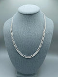 7mm Silver Miami Cuban Link Chain with box lock clasp