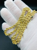 24” Rope Chain 4.4mm 10k Yellow Gold