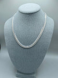 7mm Silver Miami Cuban Link Chain with box lock clasp
