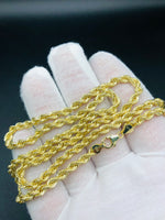 24” Rope Chain 4.4mm 10k Yellow Gold