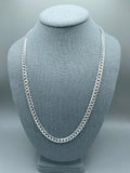 7mm Silver Miami Cuban Link Chain with box lock clasp