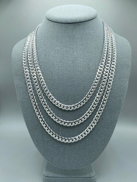 7mm Miami Cuban | Mens Silver Chain | 24